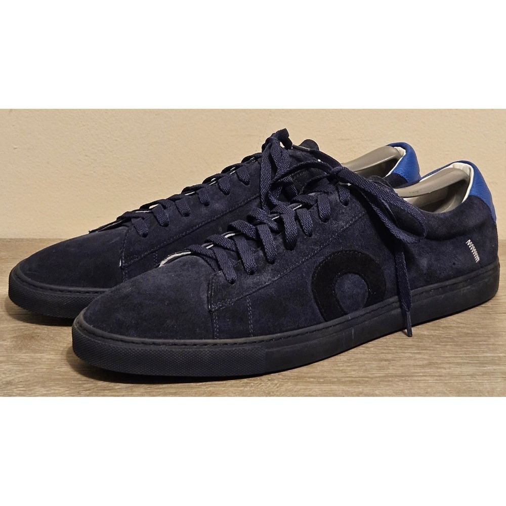 Oliver Cabell Low 1 Navy Blue Suede Sneakers Made in Italy Mens Size 47 EU 14 US